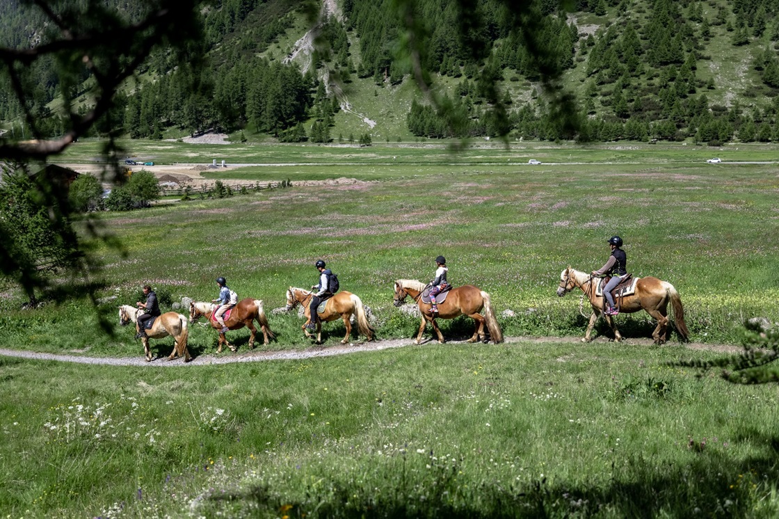 Escursione a cavallo a Livigno presso Agriturismo La Tresenda